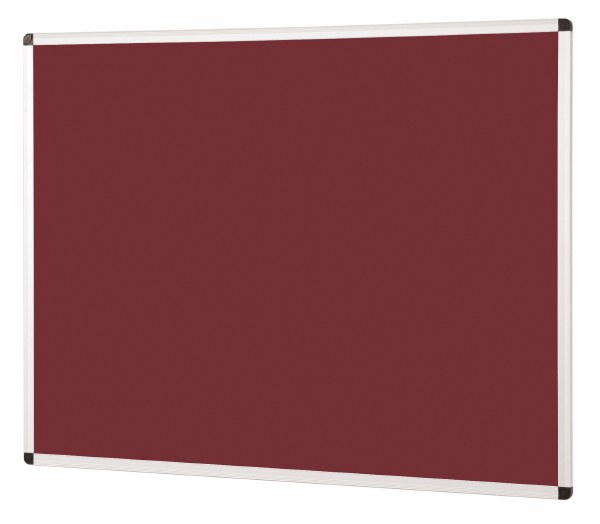 Metroplan Felt Noticeboard 900 x 600mm Burgundy