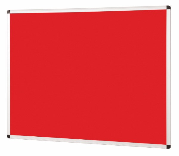 Metroplan Felt Noticeboard 900 x 600mm Red