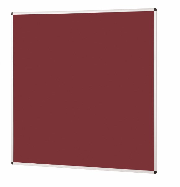 Metroplan Felt Noticeboard 1200 x 1200mm Burgundy