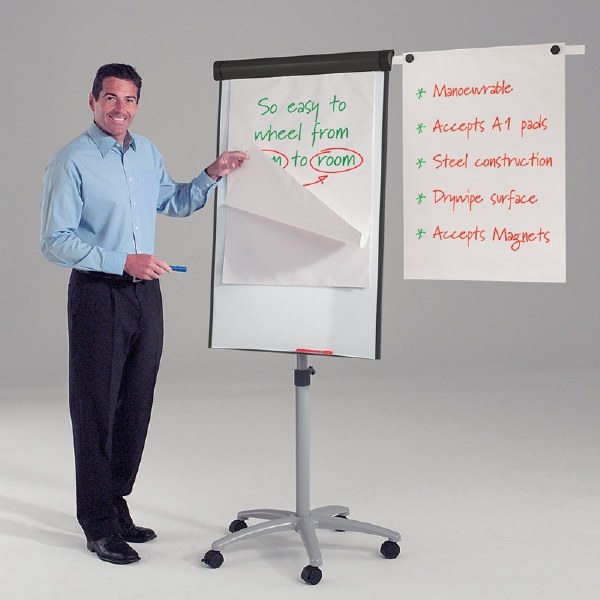 Buzzard Mobile Flipchart Easel
