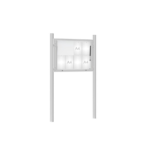 Premium Post Mounted Outdoor Noticeboard