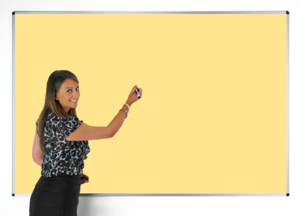 Colourwipe Wall Board 1200 x 1800mm Yellow