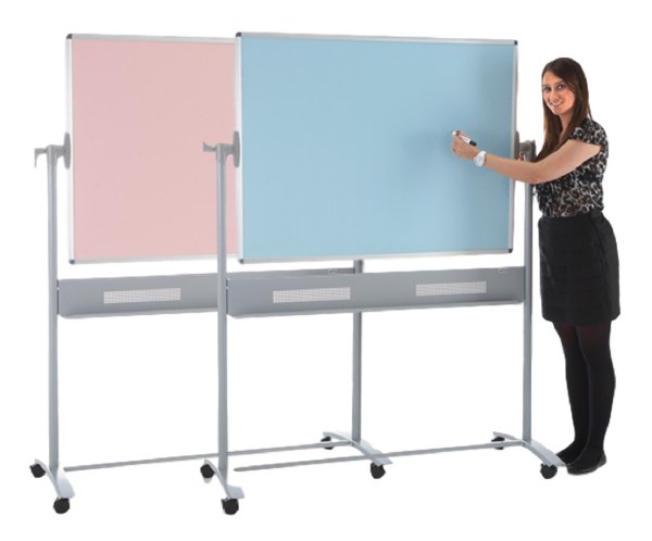Colourwipe Mobile Board 1200 x 1500mm Blue & Pink