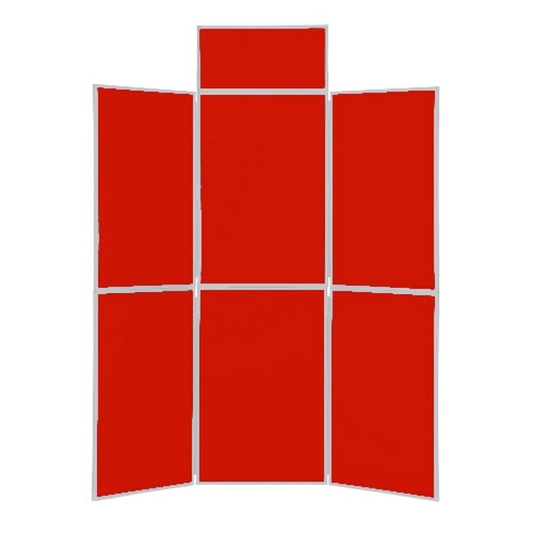6 Panel Folding Display Stand - 8 Colours Available!