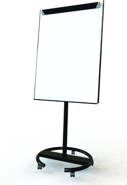 Ultramate Mobile Magnetic Flipchart Easel Black Frame