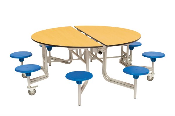8 Seat Round Mobile Folding Tables