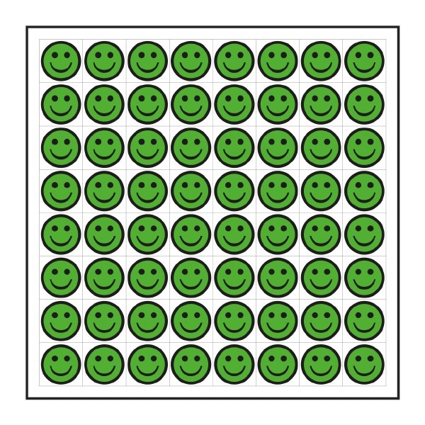 Magnetic Happy Faces, Sheet of 64