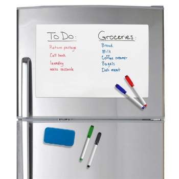 Flexible Magnetic Labels with Drywipe Surface A4 Pack 10