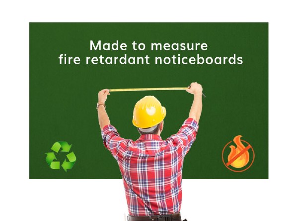 Made to Measure Eco-Sound Blazemaster Noticeboard
