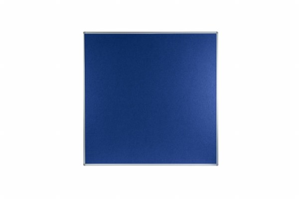 Boards Direct Felt Noticeboard Aluminium Frame 1200 x 1200mm BLUE