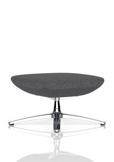 Etta Dark Grey Cashmere Footstool