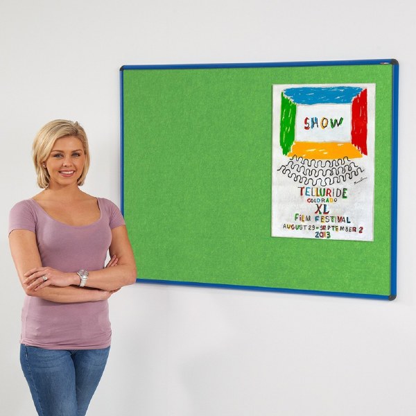 Shield Resist-a-Flame Coloured Frame Eco-Colour Noticeboards