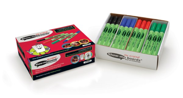 Show-me Assorted Drywipe Pens Box 48