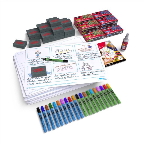 Show-me A3 Tell-A-Story Boards Class Pack 25 Sets