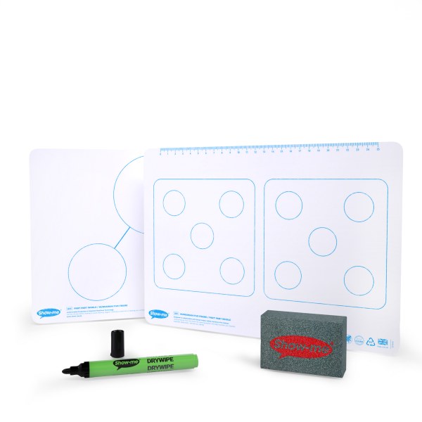 Show-me Hungarian Five Frame A4 Whiteboards