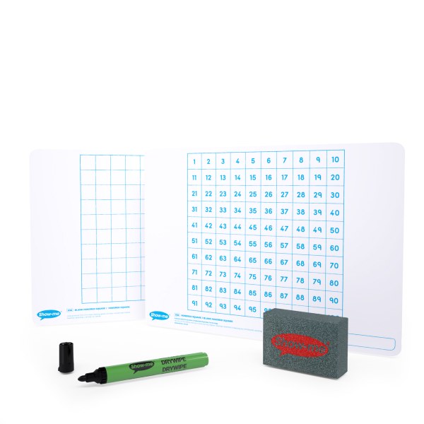 Show-me Hundred Square  A4 Whiteboards
