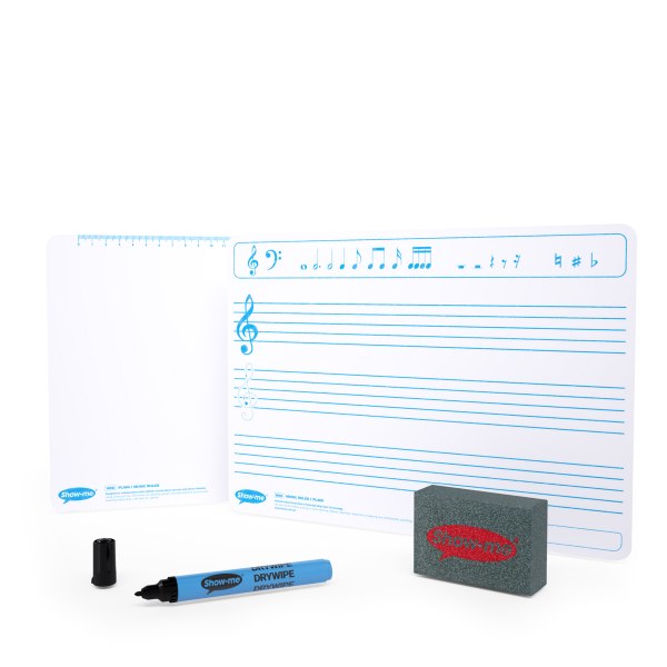 Show-me Music Staves A4 Whiteboards