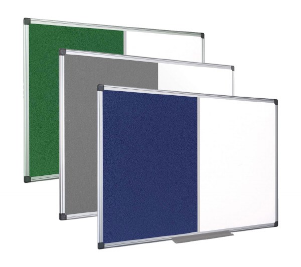 Bi-Office Combi Magnetic Drywipe Felt Boards