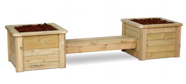 Outdoor Planter & Bench Combo