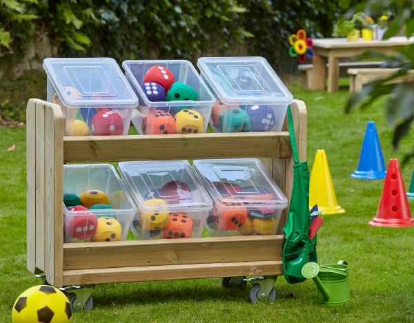 Mobile Tilt Tote Storage