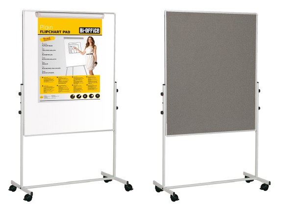 Bi-Office Duo Mobile Easel 1200 x 700mm