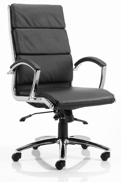 Classic Executive Leather Chair Black High Back