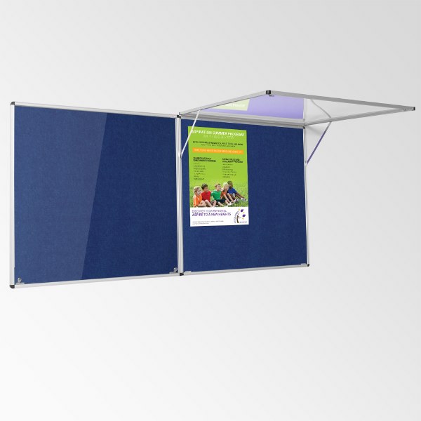 Eco-Colour Resist-a-Flame Corridor Tamperproof Board 1200 x 1800mm BLUE (*Supplied in 2 parts)
