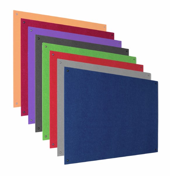 Eco-Colour Resist-a-Flame Frameless Noticeboards