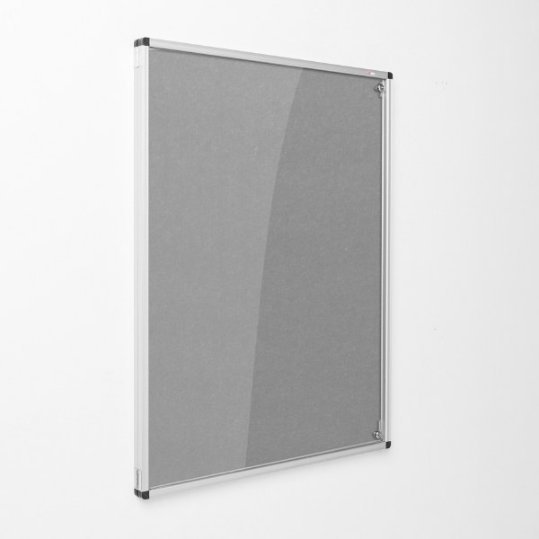Eco-Colour Resist-a-Flame Tamperproof Noticeboard 1200 x 900mm GREY