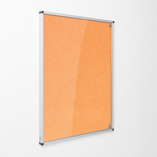 Eco-Colour Resist-a-Flame Tamperproof Noticeboard 1200 x 900mm ORANGE