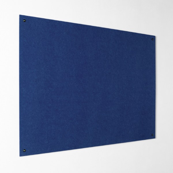 Eco-Colour Resist-a-Flame Frameless Noticeboard 1200 x 900mm BLUE