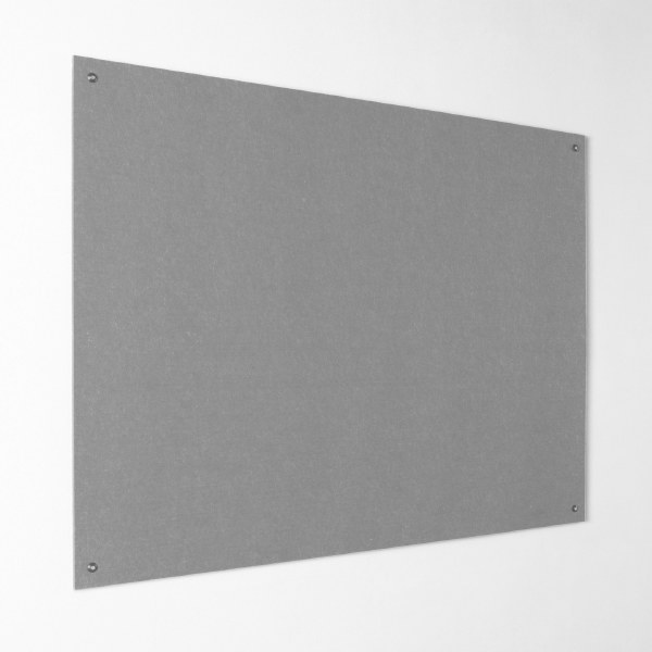 Eco-Colour Resist-a-Flame Frameless Noticeboard 1200 x 900mm GREY