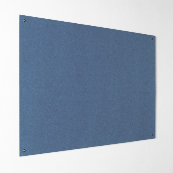 Eco-Colour Resist-a-Flame Frameless Noticeboard 900 x 600mm LIGHT BLUE