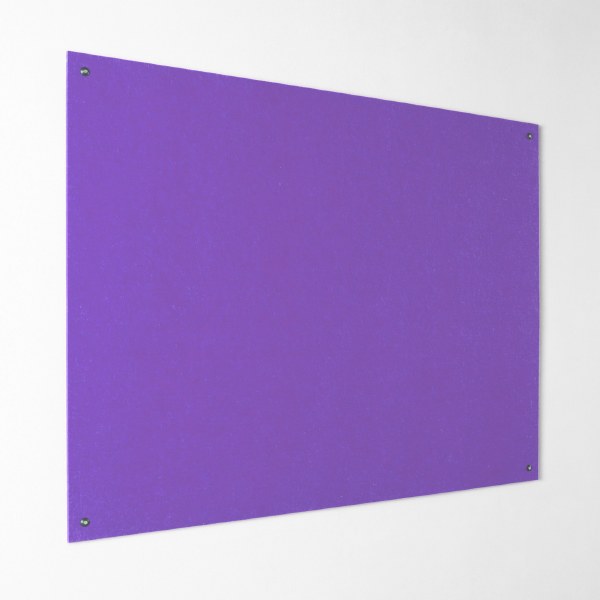 Eco-Colour Resist-a-Flame Frameless Noticeboard 1200 x 900mm PURPLE
