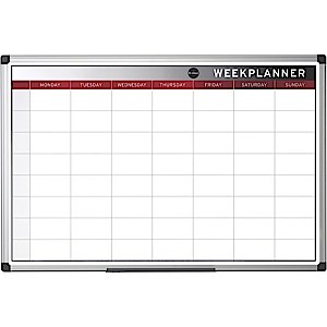 Bi-Office Magnetic Weekly Planner 900 x 600mm