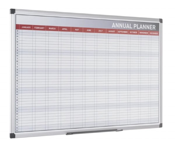 Bi-Office 52 Week Annual Planner 900 x 600mm