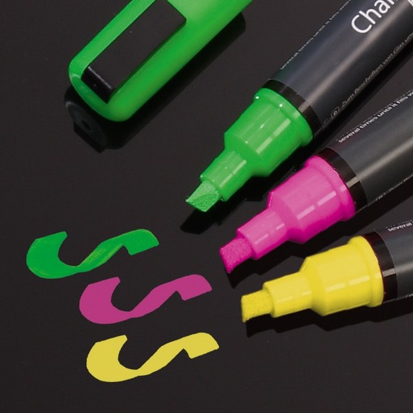 Sigel Neon Chalk Markers Pack of 3 Assorted