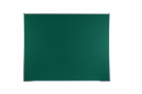 Boards Direct Felt Noticeboard Aluminium Frame 1500 x 1200mm GREEN