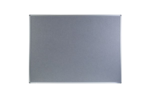 Boards Direct Felt Noticeboard Aluminium Frame 1200 x 900mm GREY