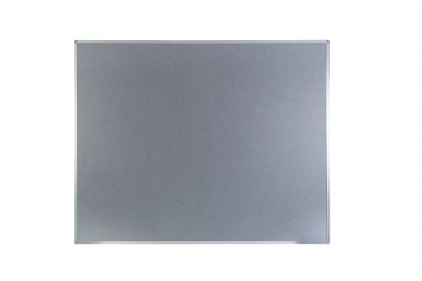 Boards Direct Felt Noticeboard Aluminium Frame 1500 x 1200mm GREY