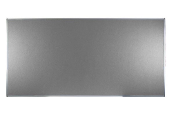 Boards Direct Felt Noticeboard Aluminium Frame 2400 x 1200mm GREY