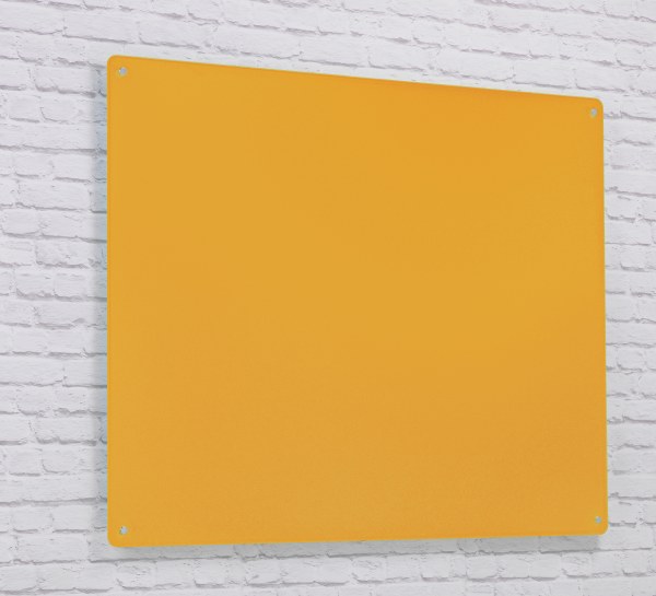 Wall Mounted Glass Board 1500 x 1200mm Gold