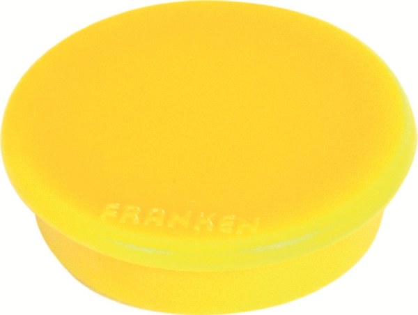 Franken Round Magnet 38mm Yellow Pack of 10