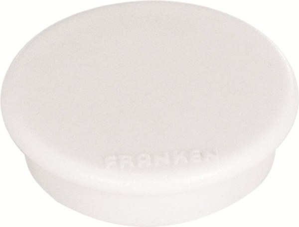 Franken Round Magnet 13mm White Pack of 10