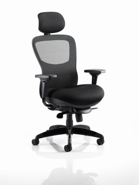 Stealth Shadow II Posture Chair with Headrest Mesh Back Airmesh Seat
