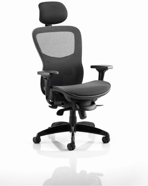Stealth Shadow II Posture Chair with Headrest Mesh Back Mesh Seat