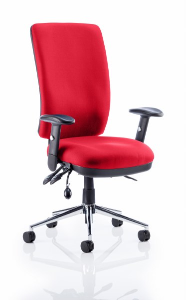Chiro High Back Task Chair Bergamot Cherry fabric