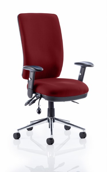 Chiro High Back Task Chair Ginseng Chilli fabric