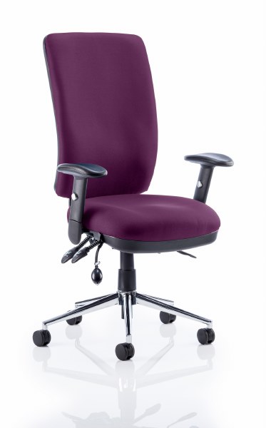 Chiro High Back Task Chair Tansy Purple fabric