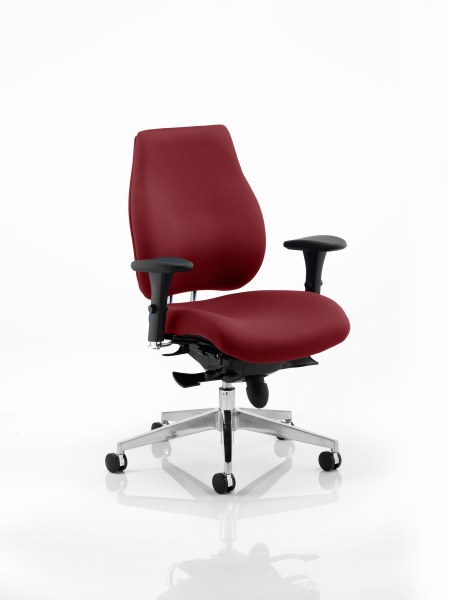 Chiro Plus 'Ergo' Posture Chair with Arms Ginseng Chilli